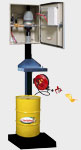 Kühlschmierstoff-Misch-Säule K-M-S-2K-A1